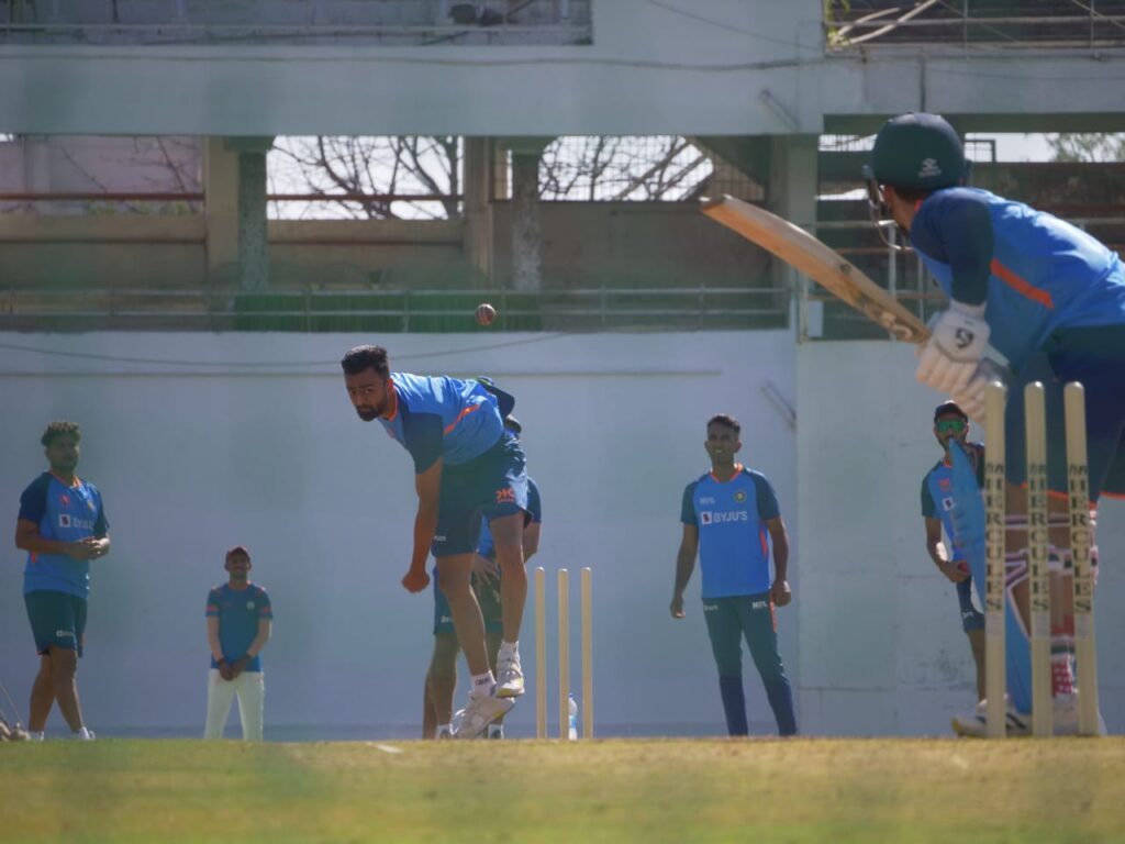 Indian National Cricket Team in practice session, Pic Credits: Twitter