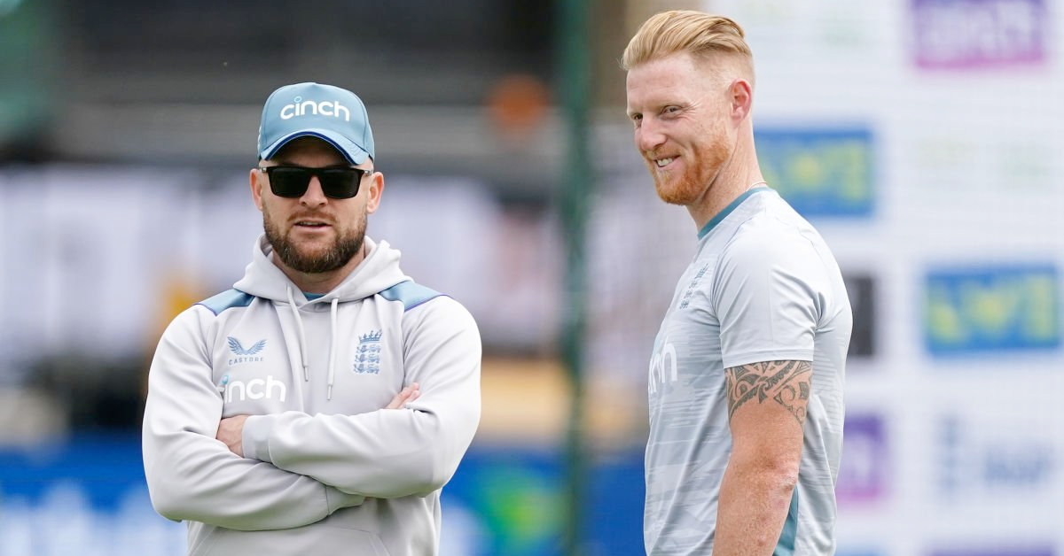 Ben Stokes and Brendon McCullum. Pic Credits: Twitter
