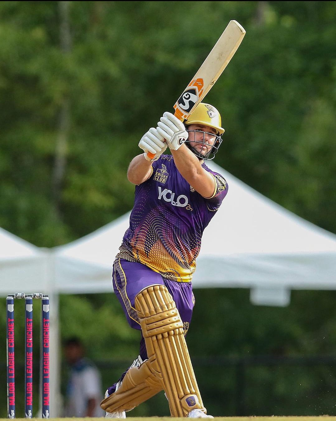 Rilee Rossouw Batting for LAKR. Pic Credits-Twitter