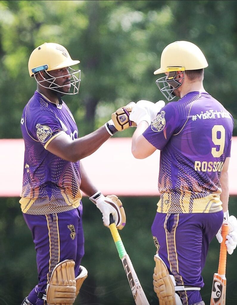 Andre Russell & Rilee Rossouw Batting Together. Pic Credits-Twitter