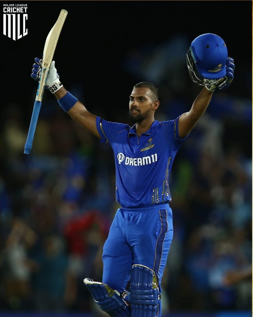 Nicholas Pooran Scored a Stunning Century to Seal the Deal in the Finals for MI NY. Pic Credits-X