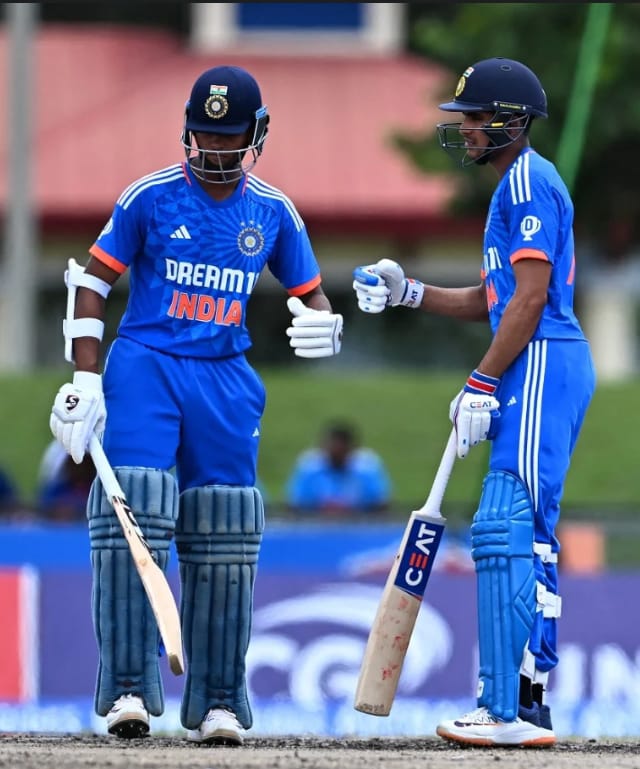 Shubman Gill and Yashasvi Jaiswal Were Involved in a Brilliant Opening Partnership. Pic Credits-X