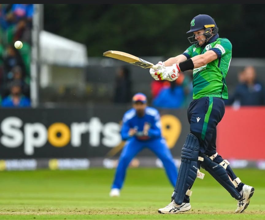 Barry McCarthy stared with the bat for Ireland in 1st T20. Pic Credits-X