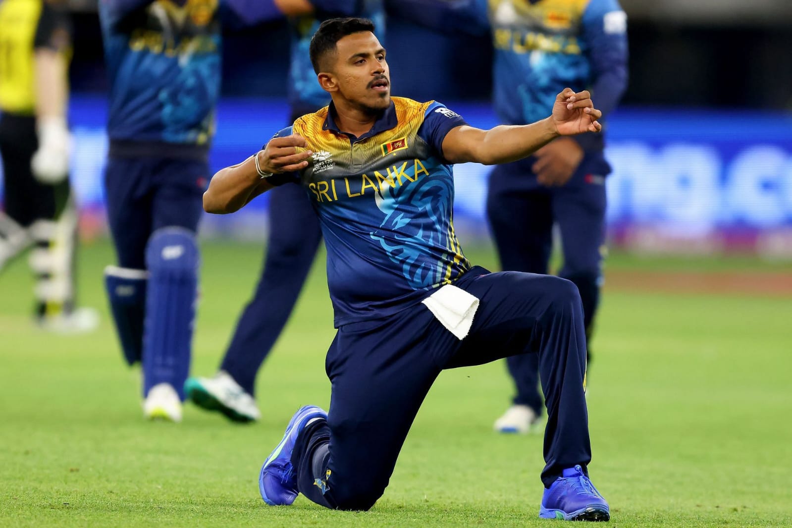 Maheesh Theekshana will lead the Sri Lankan Bowling Attack. Pic Credits-X