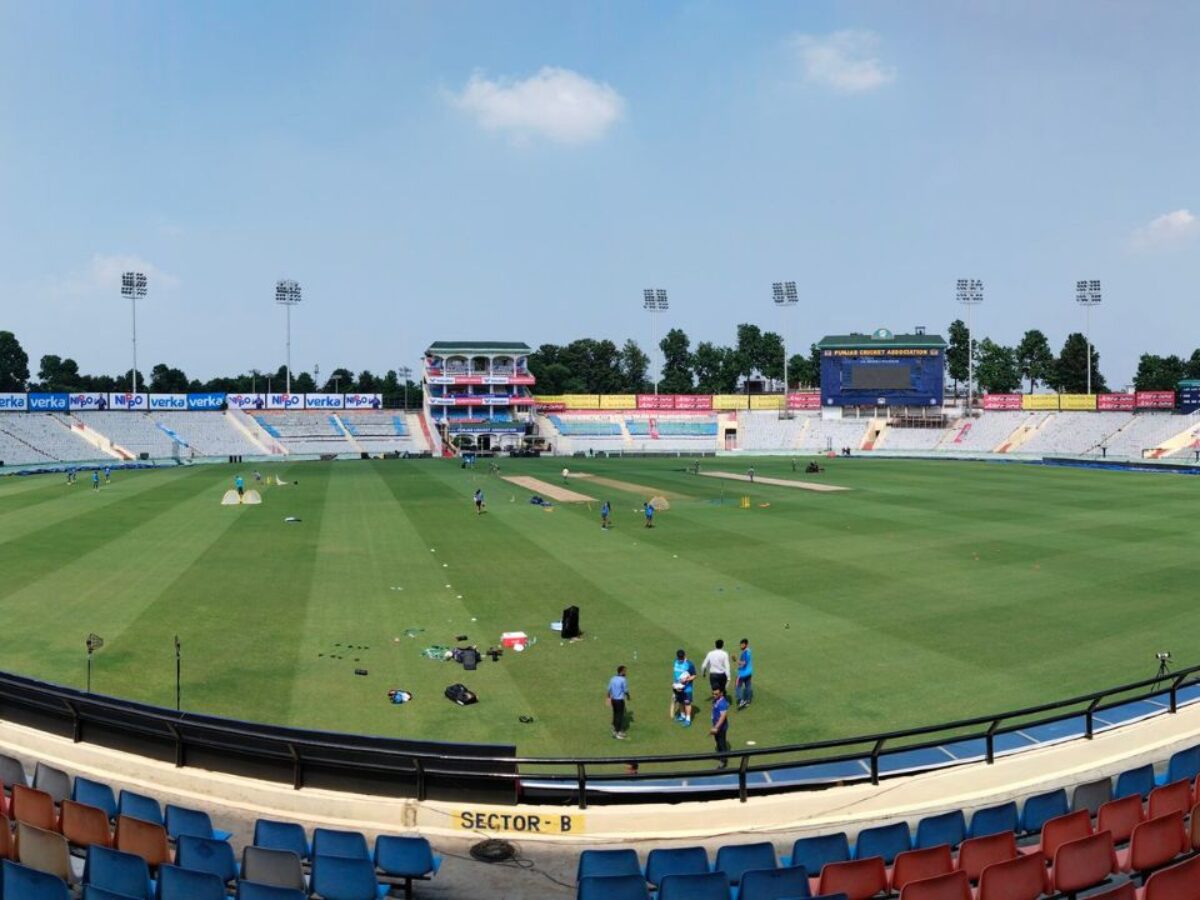PCA IS Bindra Stadium, Mohali is the venue for the 1st ODI. Pic Credits-X