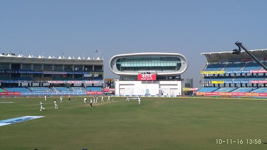 Khanderi Cricket Stadium, Rajkot. Pic Credits-X