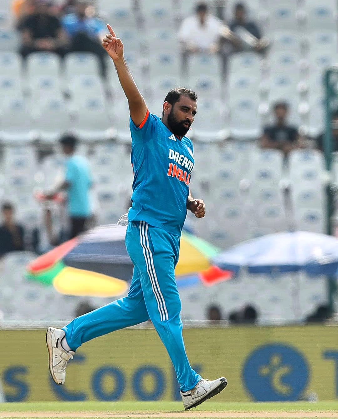 Mohammed Shami was named Man of The Match for his brilliant bowling in the 1st ODI. Pic Credits-X
