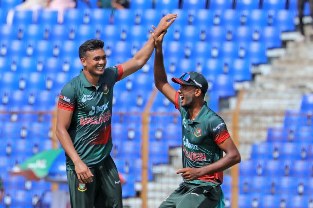 Taskin Ahmed and Shoriful Islam will be the Main Fast Bowlers for Bangladesh.Pic Credits-X
