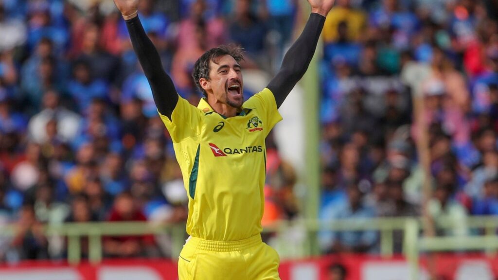 MItchell Starc is a different bowler altogether when it comes to the World Cups. Pic Credits-X