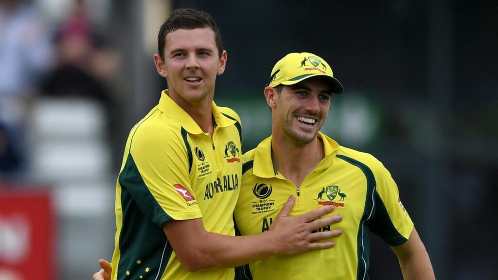 Captain Pat Cummins and Josh Hazlewood will be keen to perform for Australia in the World Cups. Pic Credits-X