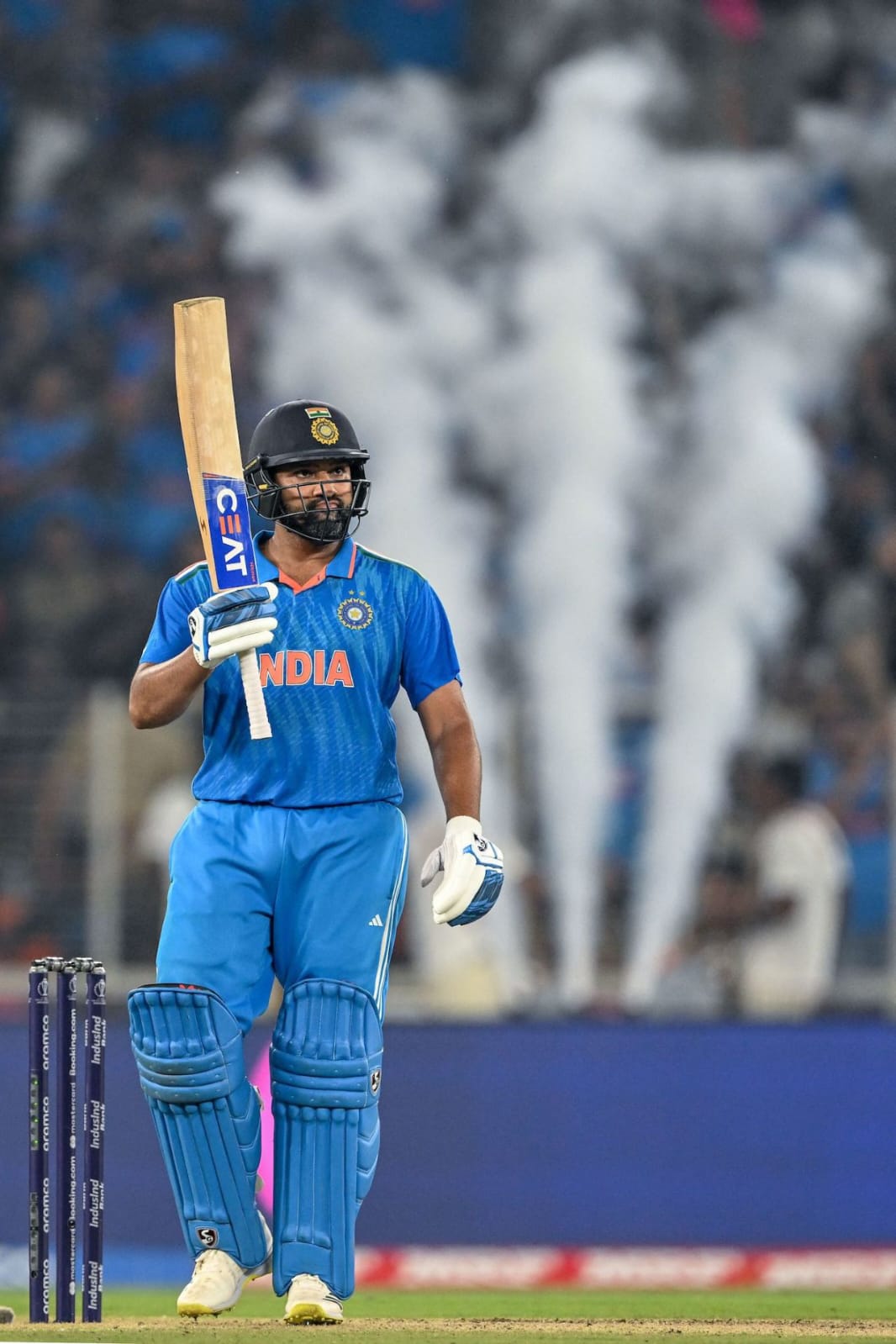 Indian Captain Rohit Sharma Has been in Red-Hot Form In the World Cup. Pic Credits-X