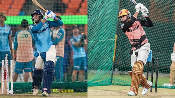 GT skipper Shubman Gill & PBKS skipper Shreyas Iyer. Pic Credits: X