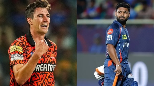 SRH skipper Pat Cummins & LSG skipper Rishabh Pant. Pic Credits: X