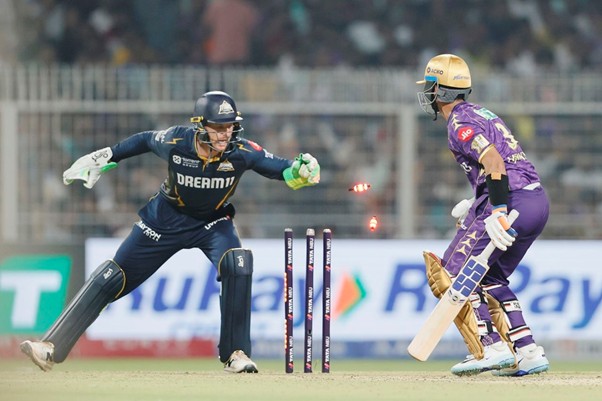 KKR's skipper Ajinkya Rahane & GT's Jos Buttler. Pic Credits: X