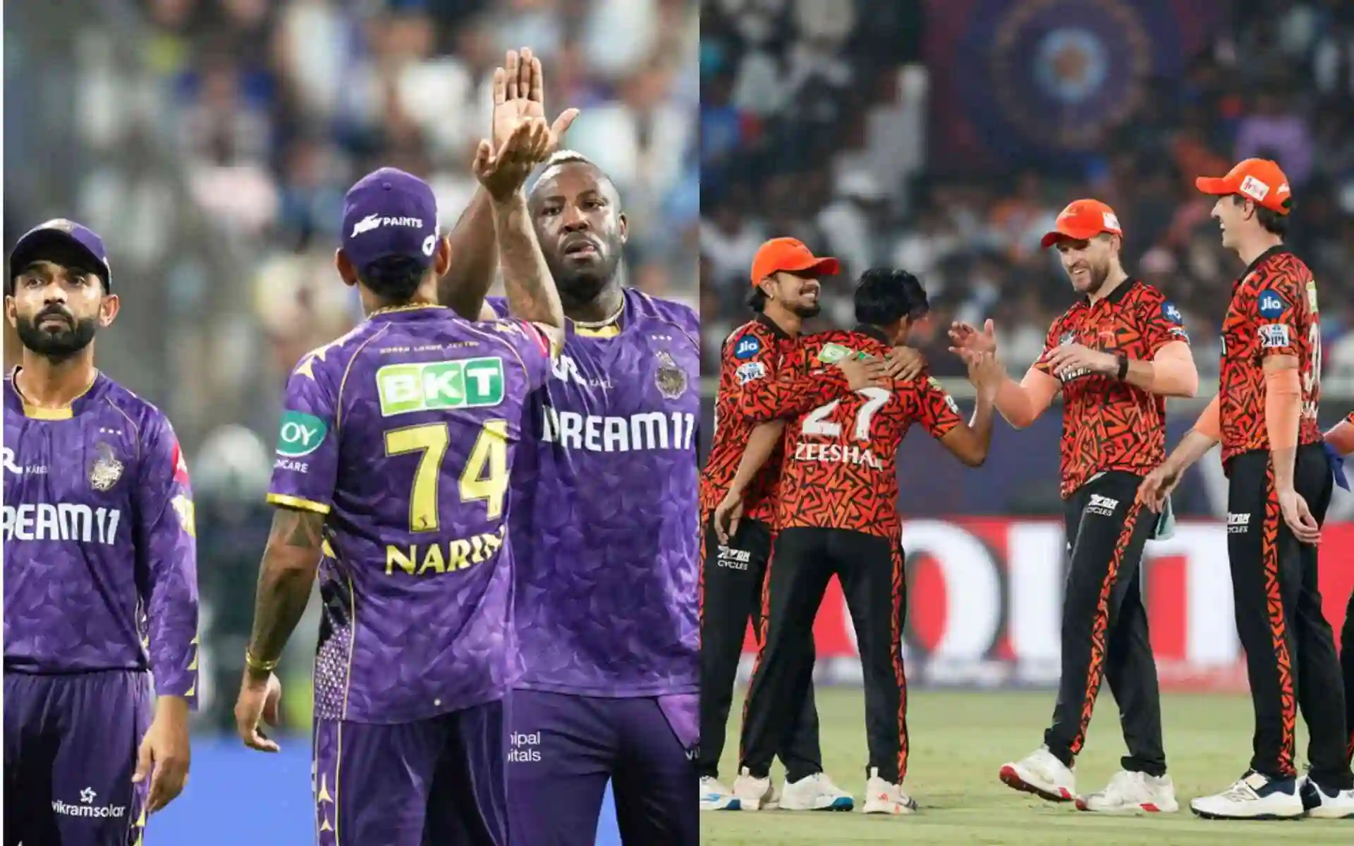 Kolkata Knight Riders (KKR) vs Sunrisers Hyderabad (SRH) Pic Credits: X
