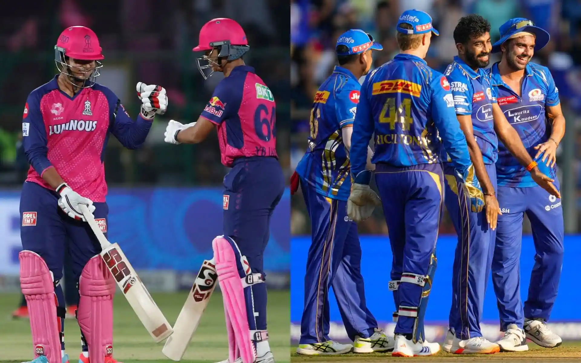 Rajasthan Royals (RR) vs Mumbai Indians (MI) Pic Credits: X