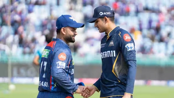 GT's Shubman Gill & LSG's Rishabh Pant. Pic Credits: BCCI