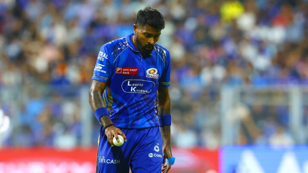 GT vs MI's Hardik Pandya. Pic Credits: X