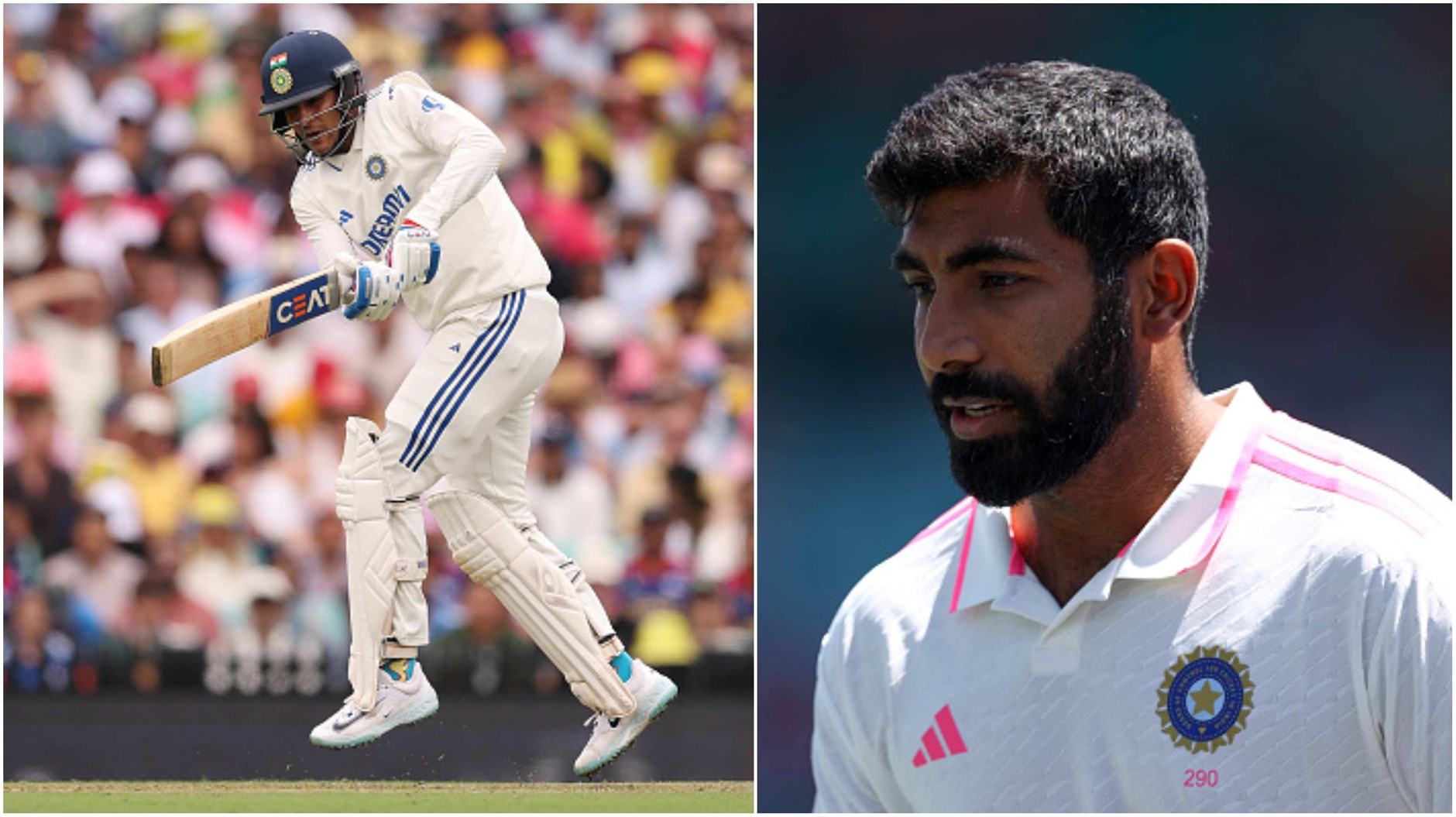 Shubman Gill & Jasprit Bumrah. Pic Credits: Getty
