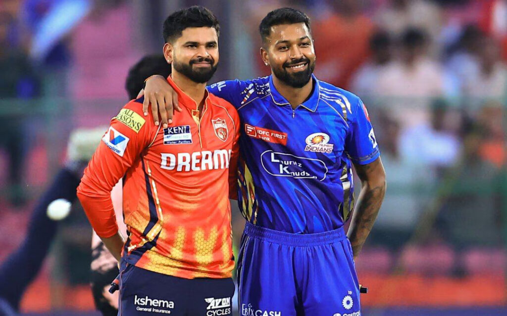 MI's Hardik Pandya & PBKS' Shreyas Iyer Pic Credits X