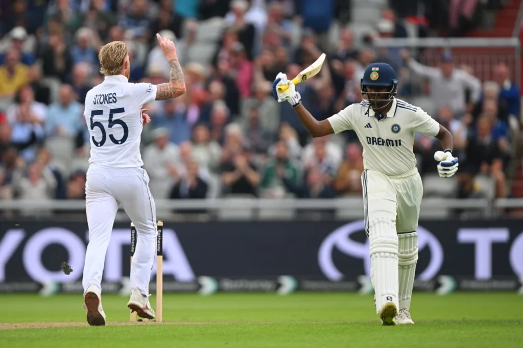 Sai Sudharsan scores 61 on Day 1 of the fourth Test at Old Trafford Pic Credits: ESPNcricinfo