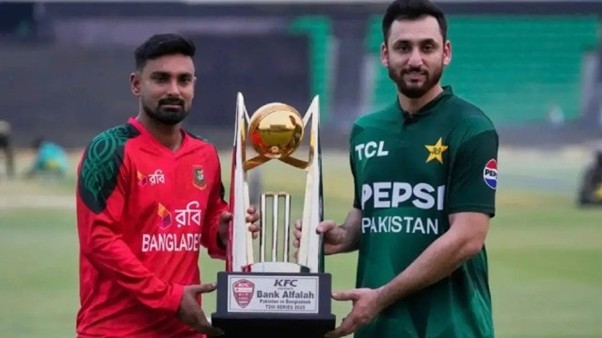 Bangladesh's skipper Litton Das & Pakistan's skipper Salman Agha. Pic Credits: BCB