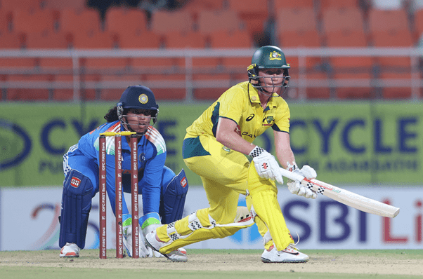 Australia's Beth Mooney vs India. Pic Credits: Getty Images