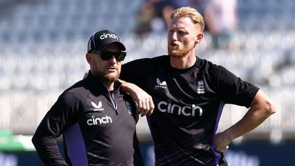 Ben Stokes & Brendon McCullum. Pic Credits: AFP