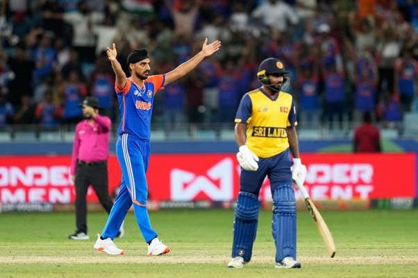India's Arshdeep Singh vs Sri Lanka Pic Credits Associated Press
