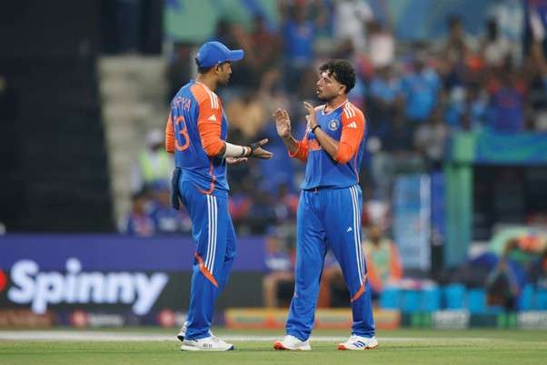 India's captain Suryakumar Yadav & Kuldeep Yadav. Pic Credits Asian Cricket Council