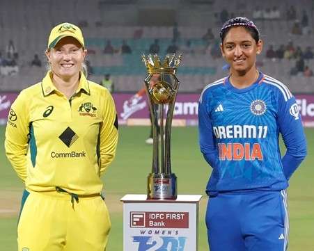 India's skipper Harmanpreet Kaur & & Australia's skipper Alyssa Healy. Pic Credits: Getty Images