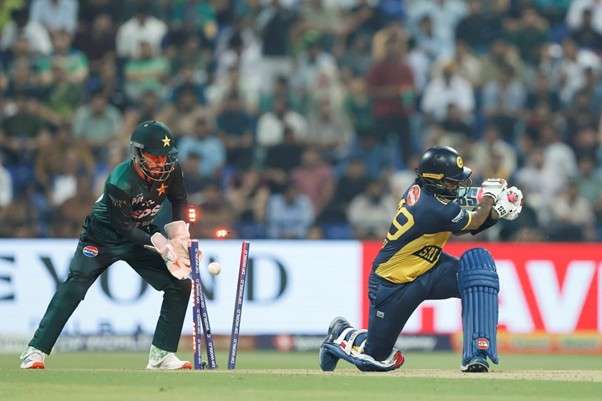 Pakistan vs Sri Lanka's Wanindu Hasaranga. Pic Credits: Asian Cricket Council