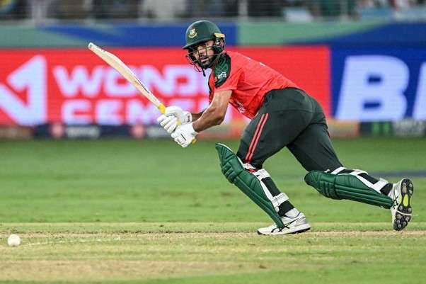 Saif Hassan vs Sri Lanka. Pic Credits: Getty Images
