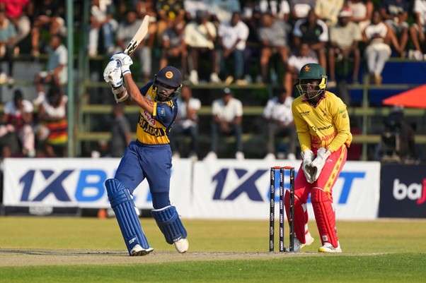 Zimbabwe vs Sri Lanka's Kamal Mishara. Pic Credits: Sri Lanka Cricket
