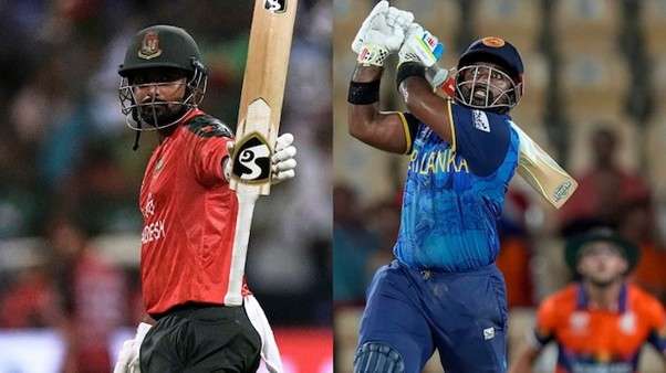 Sri Lanka's captain Charith Asalanka & Bangladesh's captain Litton Das. Pic Credits: PTI