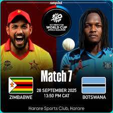 Zimbabwe vs Botswana. Pic Credits: ICC