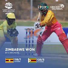 Zimbabwe vs Uganda. Pic Credits: ICC