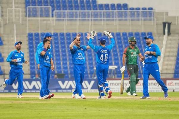 Afghanistan's Bilal Sami vs Bangladesh. Pic Credits: Afghanistan Cricket Board