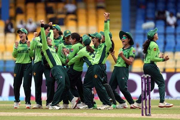 Pakistan's Fatima Sana & Co. Pic Credits: Getty Images