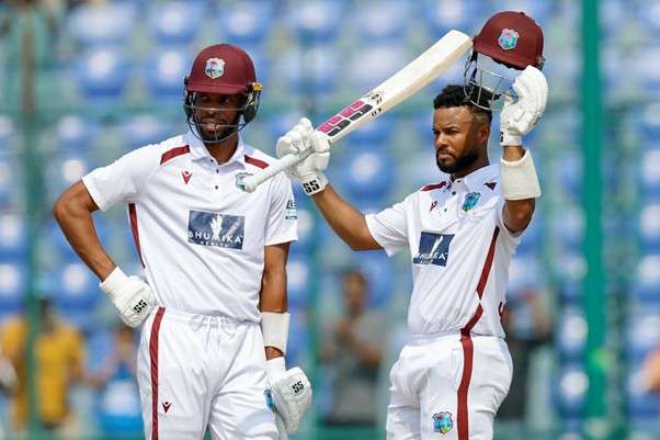 Shai Hope & Roston Chase. Pic Credits: BCCI