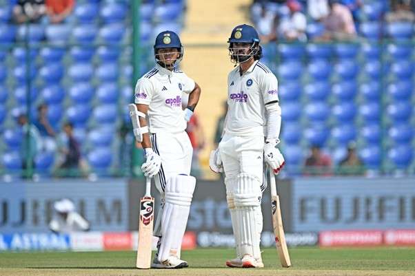Yashasvi Jaiswal & KL Rahul. Pic Credits: AFP