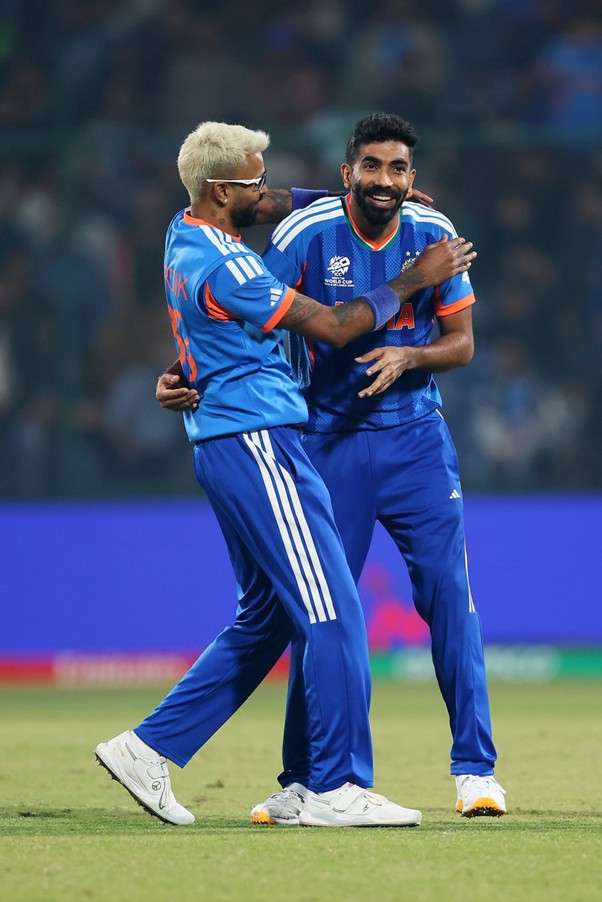 Hardik Pandya and Jasprit Bumrah. Pic Credits: Getty Images
