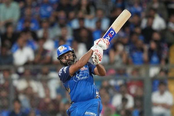 MI's Rohit Sharma. Pic Credits: AP