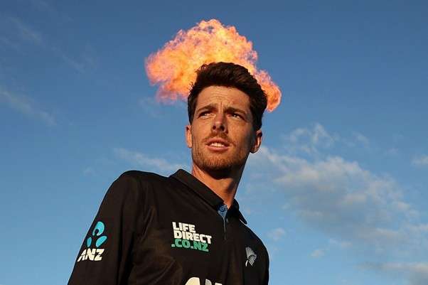 New Zealand's Mitchell Santner. Pic Credits: Getty Images