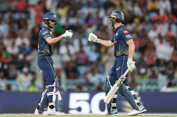GT's Shubman Gill & Jos Buttler vs KKR. Pic Credits: BCCI