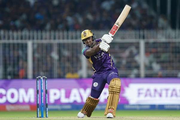 KKR's Rovman Powell & Ajinkya Rahane. Pic Credits: BCCI