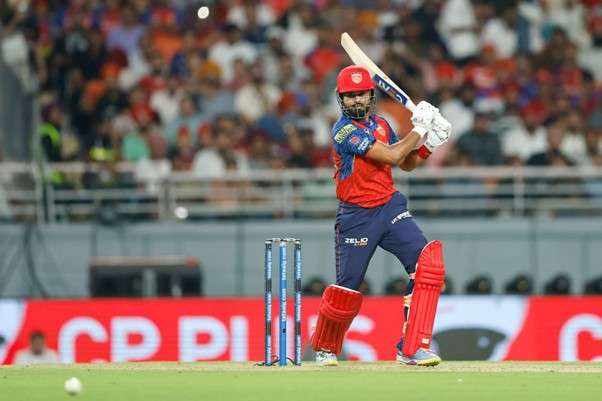 PBKS' Shreyas Iyer vs RR. Pic Credits: BCCI