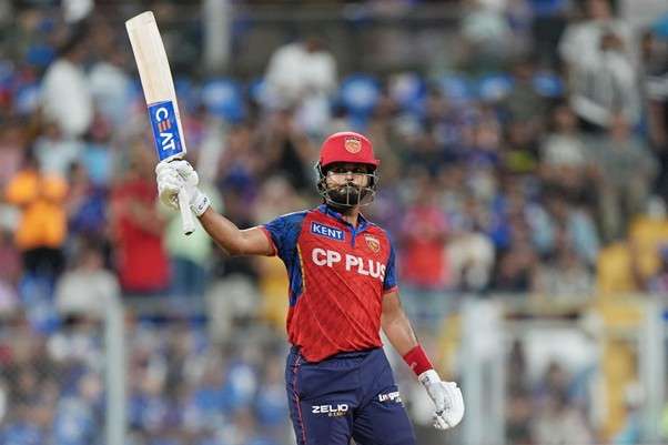 PBKS' Shreyas Iyer vs MI. Pic Credits: BCCI