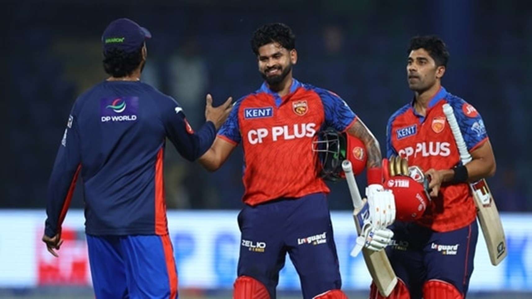 PBKS' Shreyas Iyer & Shashank Singh. Pic Credits: Reuters