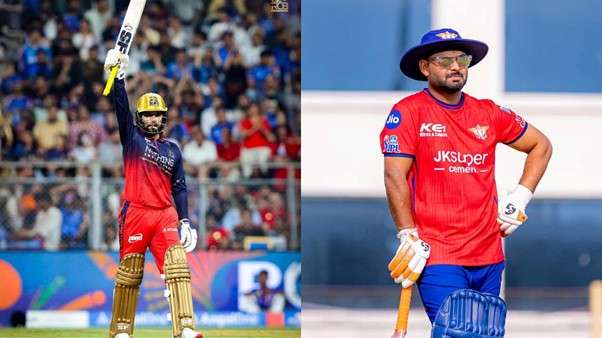 RCB's Rajat Patidar & LSG's Rishabh Pant. Pic Credits: X